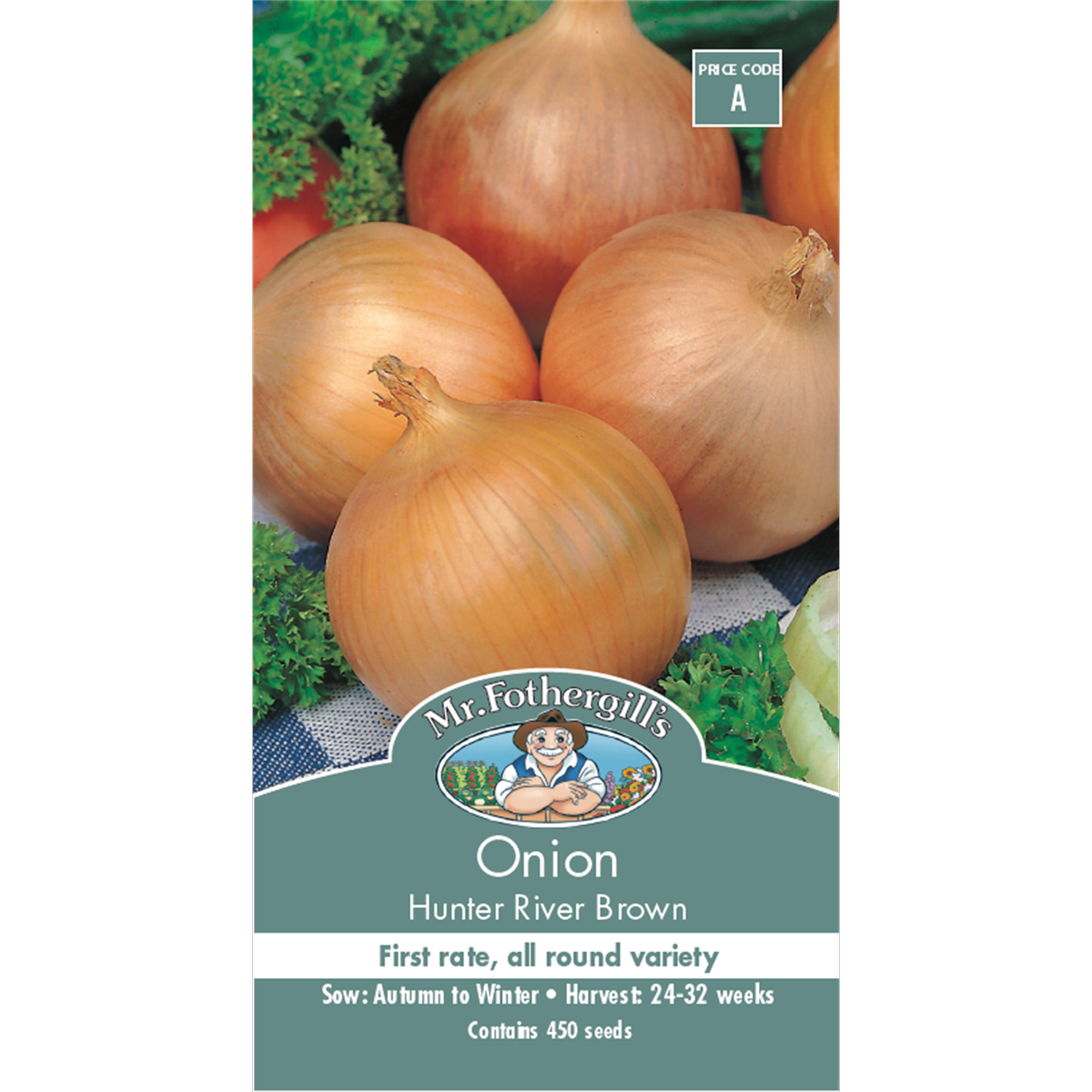 Mr Fothergill S Hunter River Brown Onion Seeds - Medium - Seed - Excellent Keeper