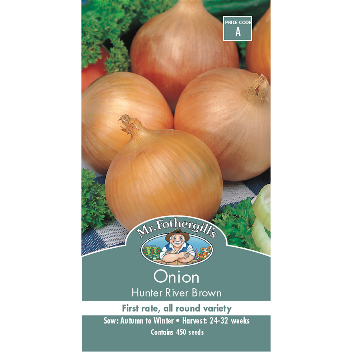 Mr Fothergill Hunter River Brown Onion Seeds