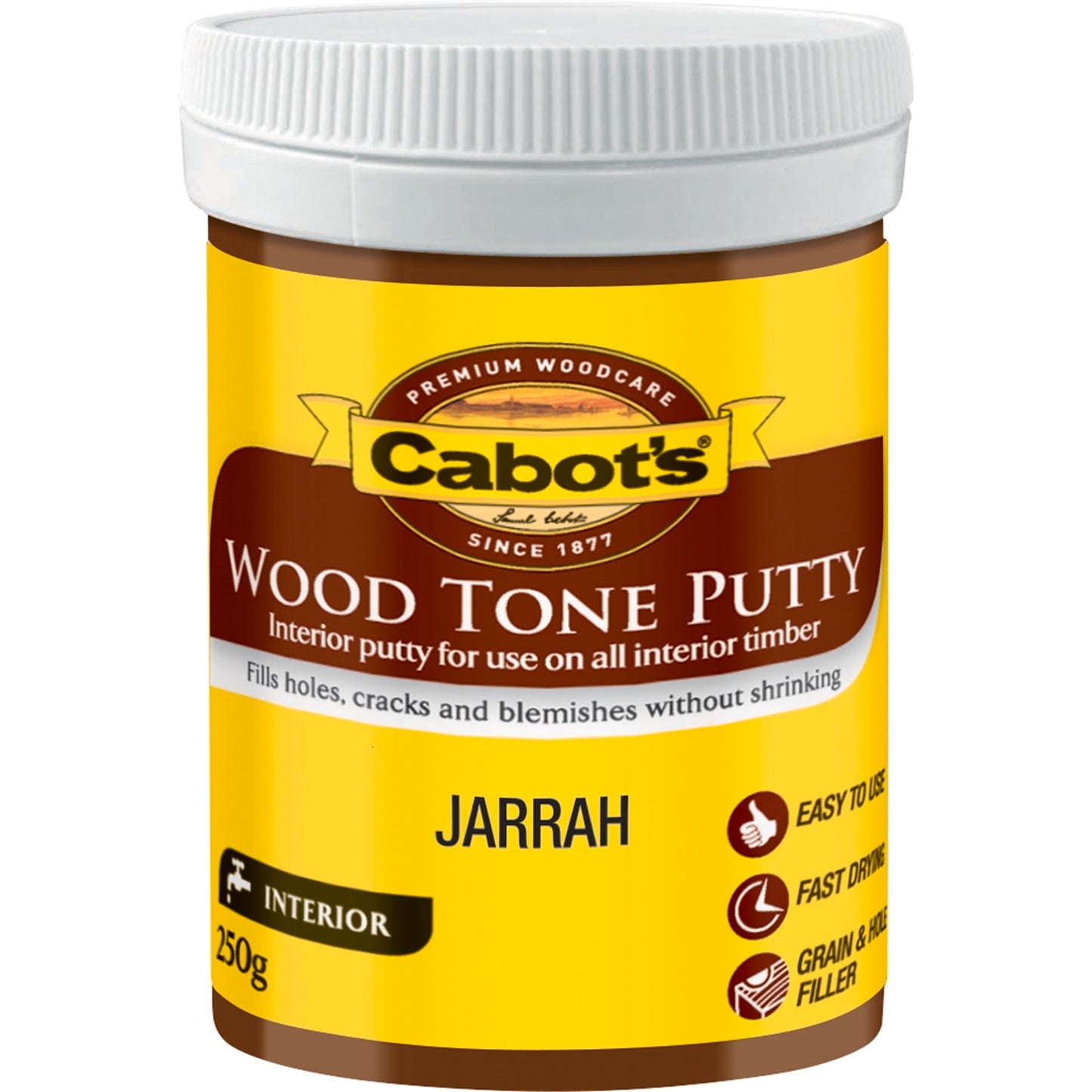 Cabot Jarrah Wood Tone Putty - 250g
