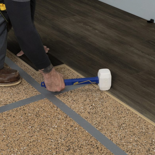 QEP Pro Rubber Floor Mallet - 16oz - 600 x 120 x 120mm - White