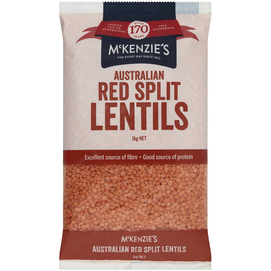 McKenzies Red Lentils 1kg