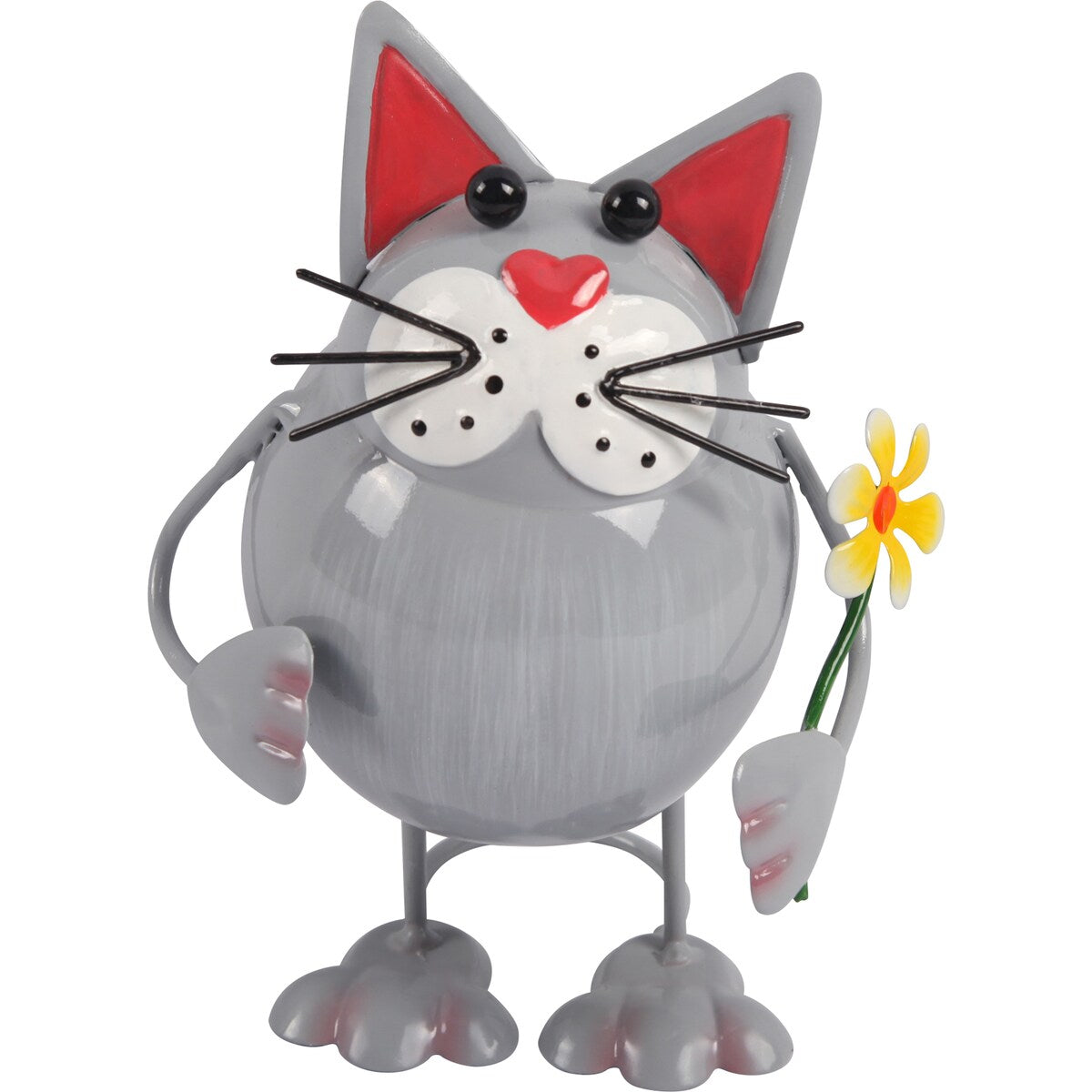 Green Gardener Metal Bobbing Cat Each
