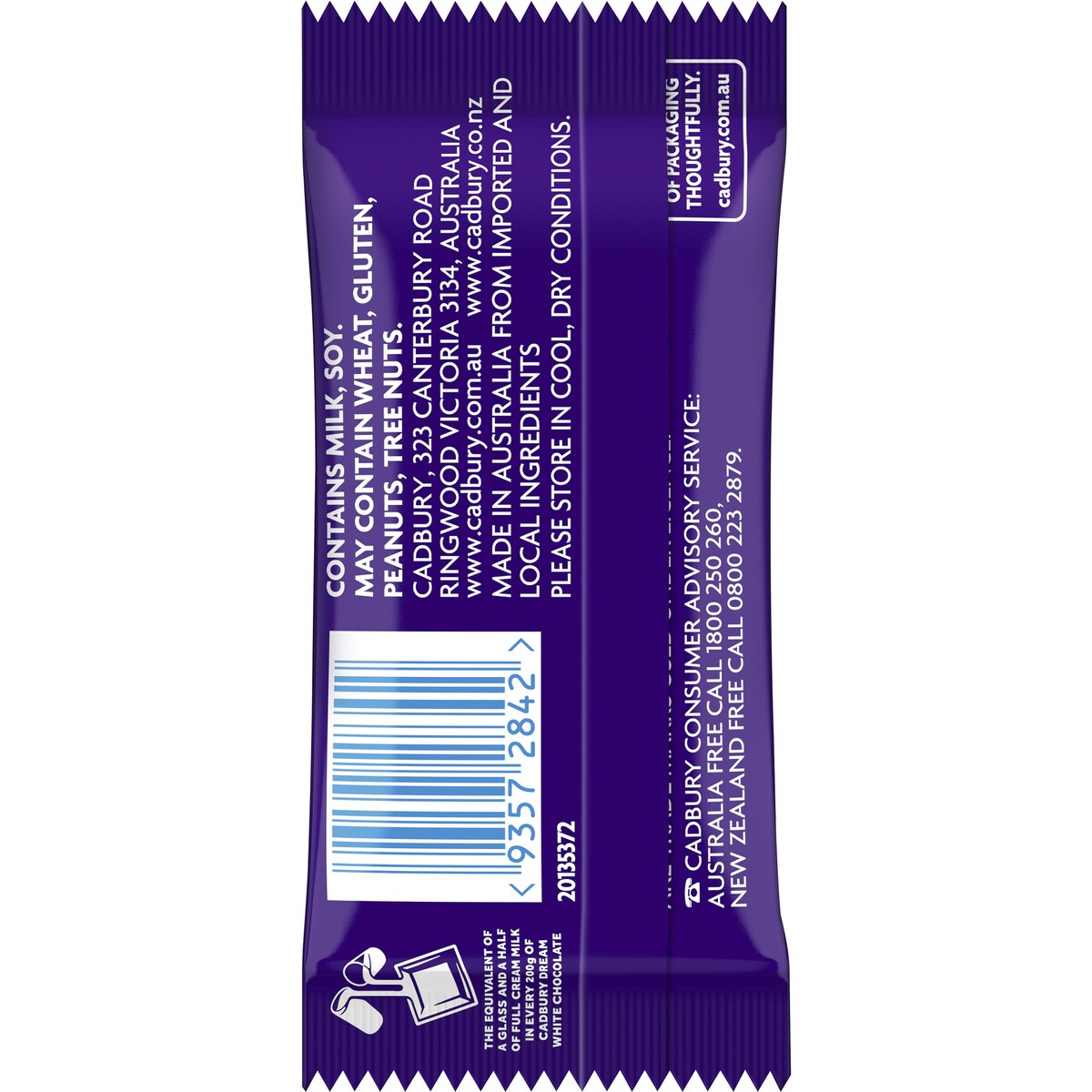 Cadbury Dream Freddo White Chocolate Share Pack 12 Mini Bars 144g