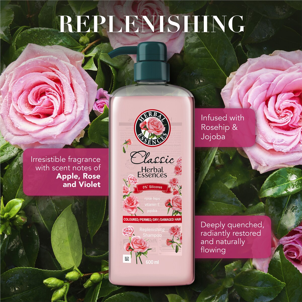 Herbal Essences Classic Replenishing Shampoo 600mL
