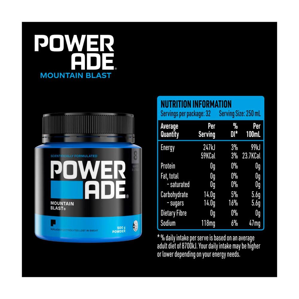 Powerade Mountain Blast Powder - 500g