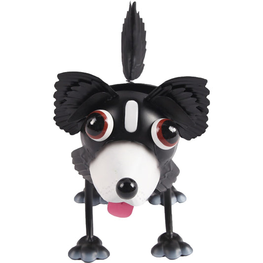 Green Gardener Metal Animal Pot Black Dog Each