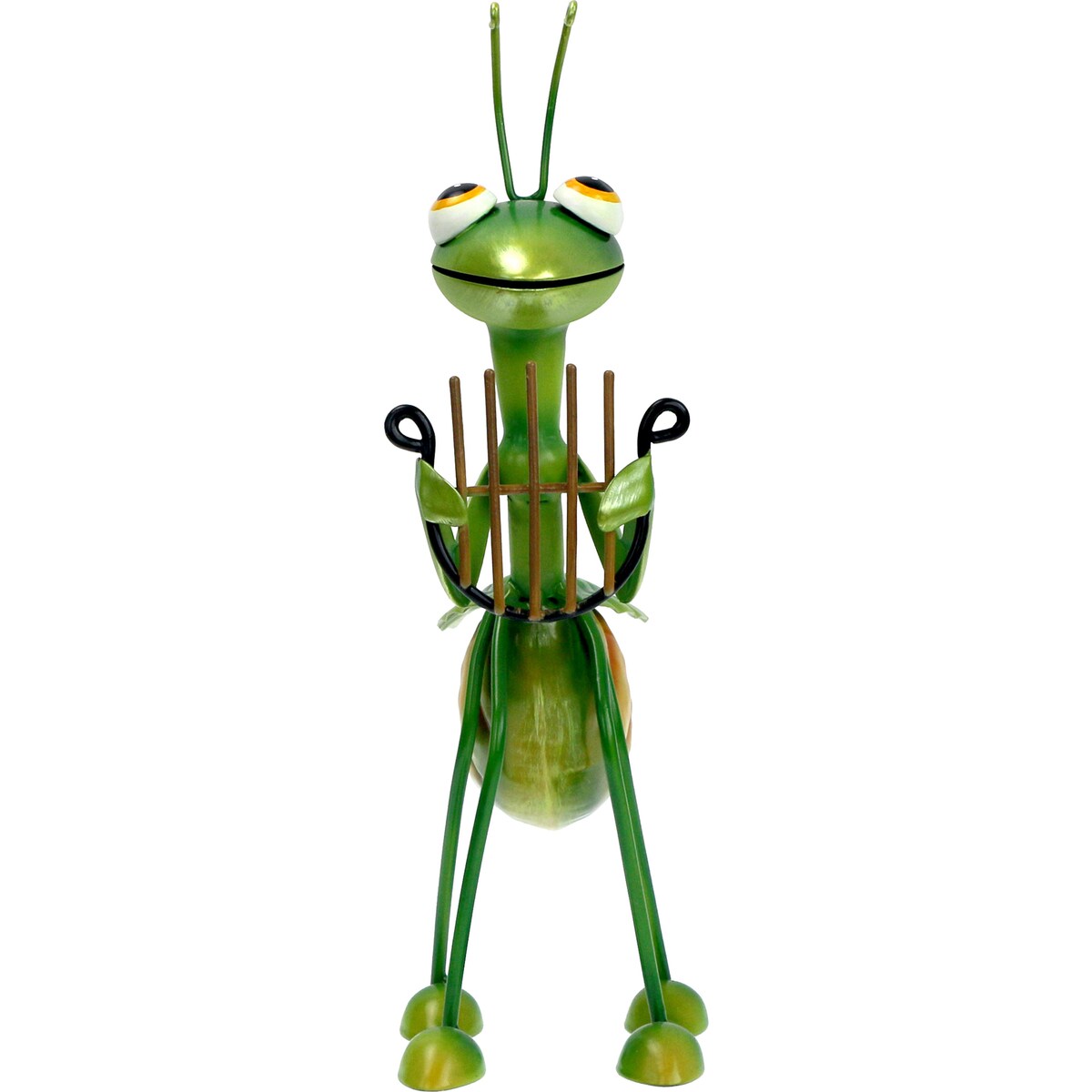 Green Gardener Metal Garden Grasshopper With Harp Each