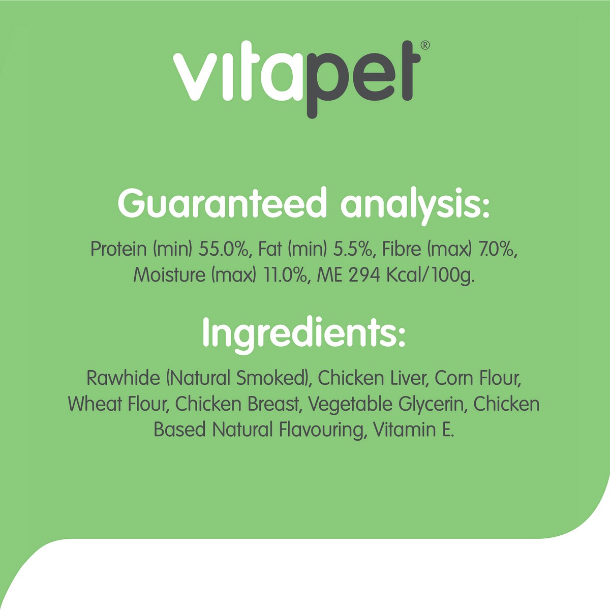 Vitapet Rawhide Barrels Filled With Chicken Liver 400g