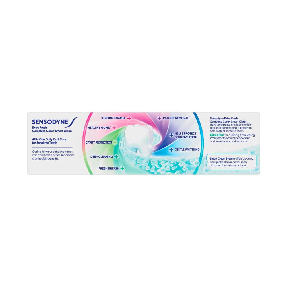 Sensodyne Complete Care And Smart ean Extra Fresh Sensitive Toothpaste - 100g
