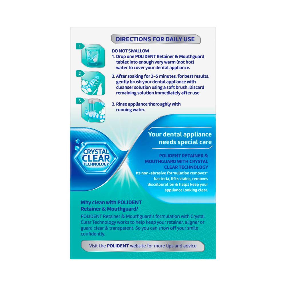 Polident Tablets Retainer & Mouthguard - 36 pack