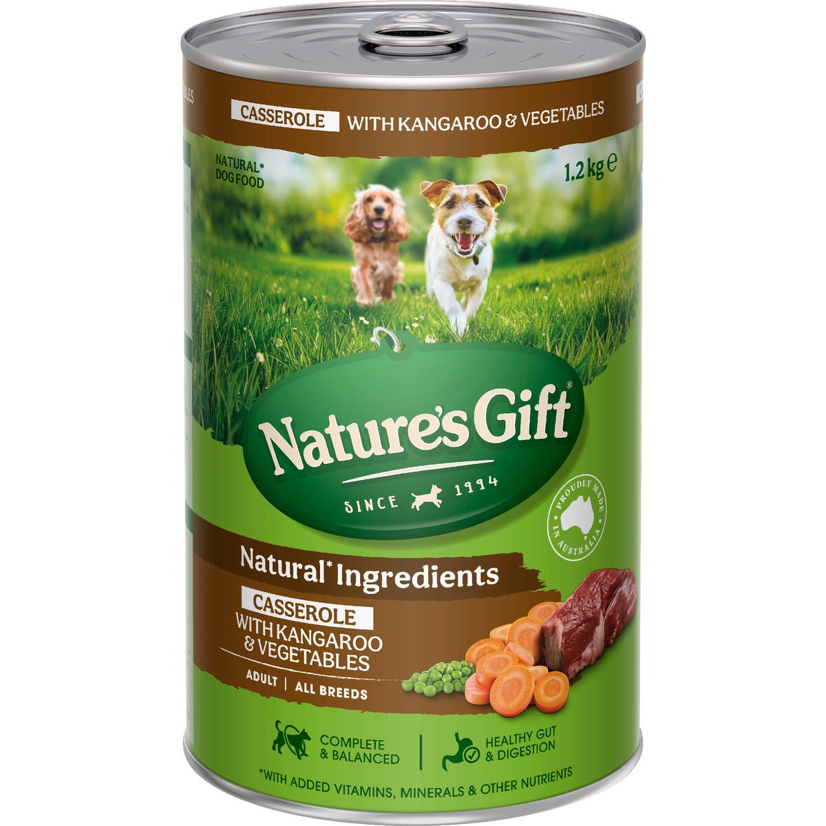 Nature's Gift Adult Wet Dog Food Casserole With Kangaroo & Vegetables 1.2kg