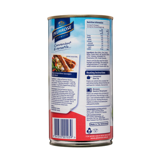 Plumrose Skinless Hot Dog - 560g