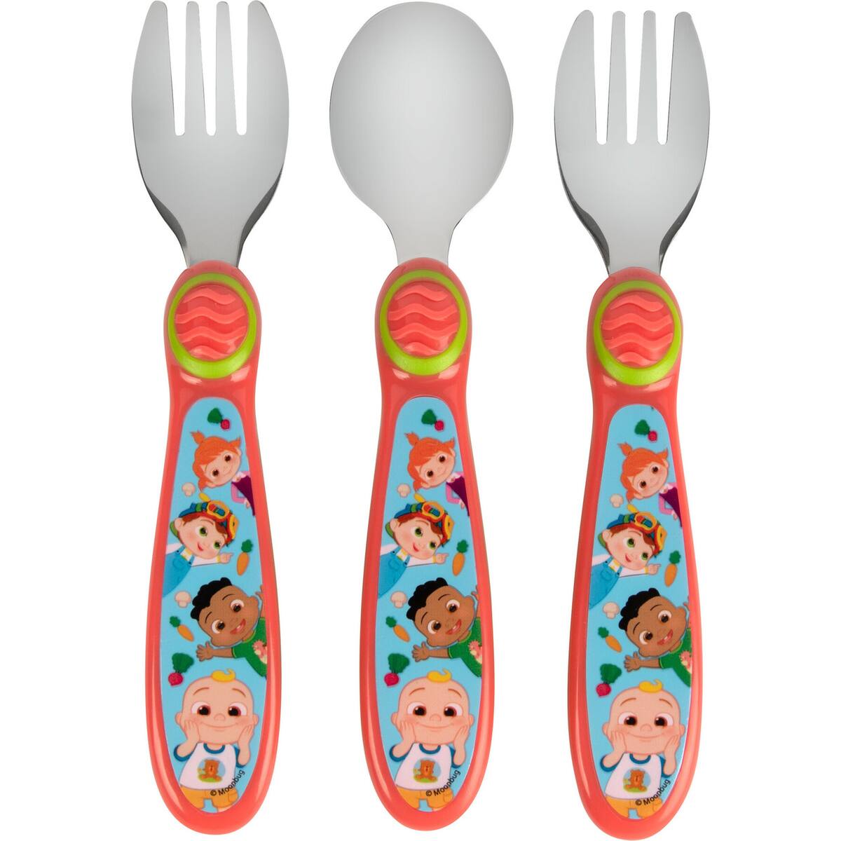 Cocomelon Sculpted Flatware Set 3 Pack
