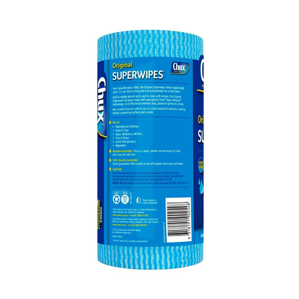 Chux Superwipes Cloth Handy Roll - 60 Pack