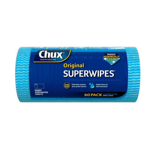 Chux Superwipes oth Handy Roll - 60 Pack