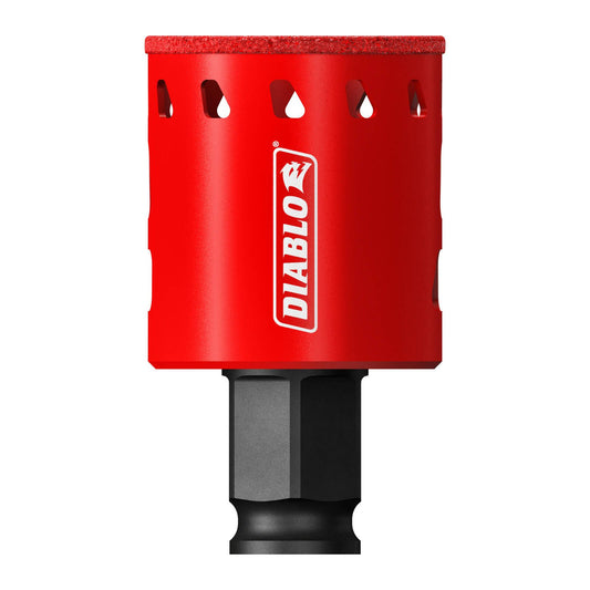 Diablo Diamond Grit Hole Saw - 1-1/2" - Efficient Drilling in Tile, Stone, Glass