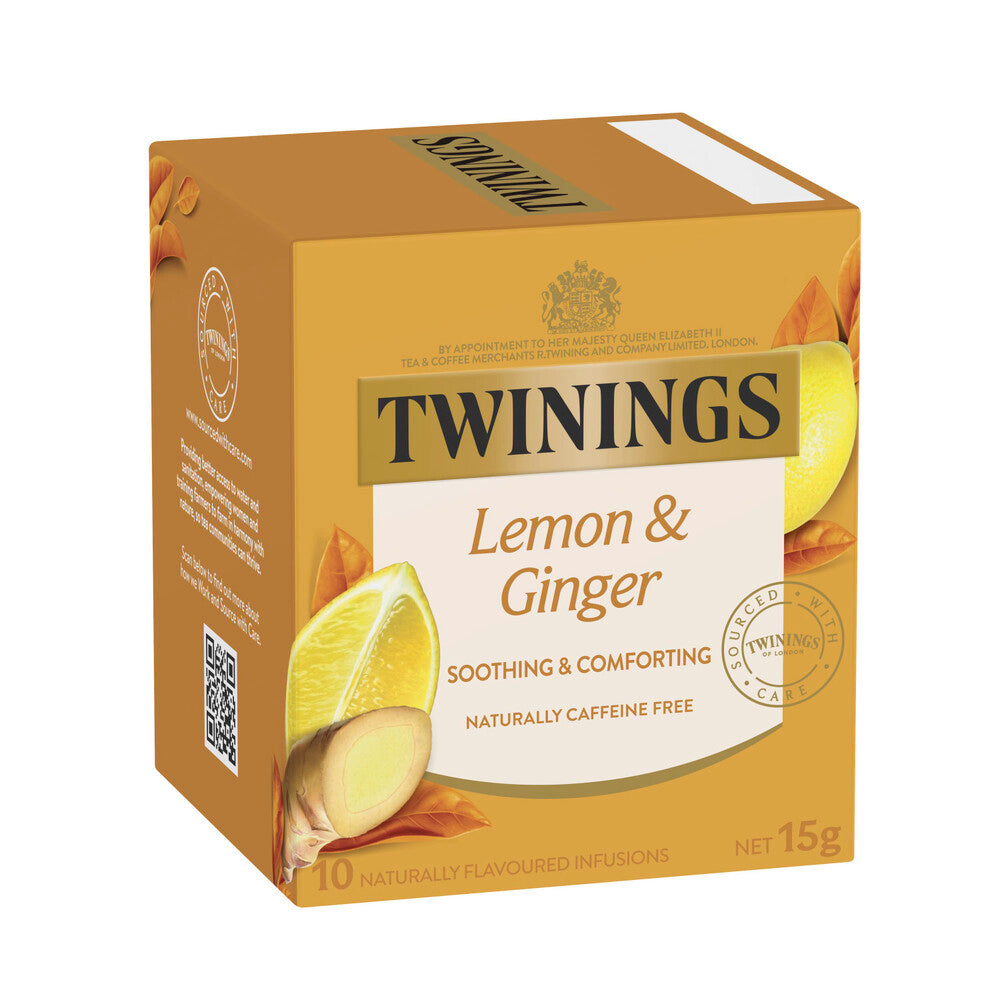 Twinings Lemon & Ginger Infusions Tea Bags - 15g