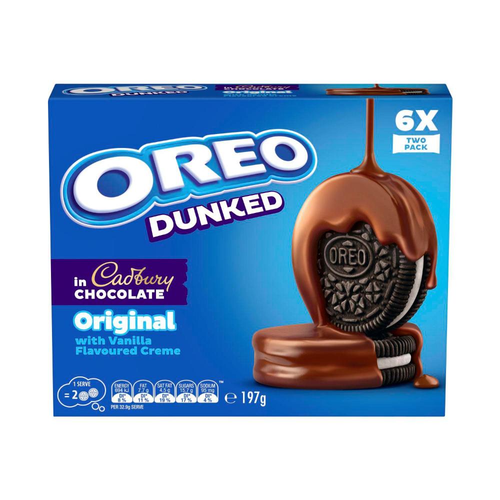 Oreo Dunked Original Cookie Sandwich 6 Pack - 197g