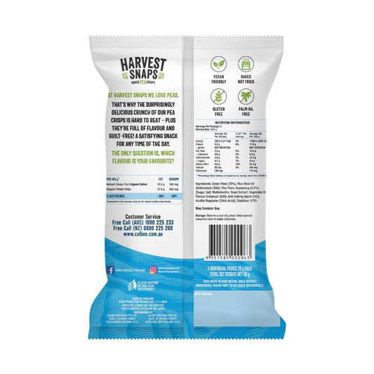 Harvest Snap Pea Original Salted Multipack 5x18g - 90g