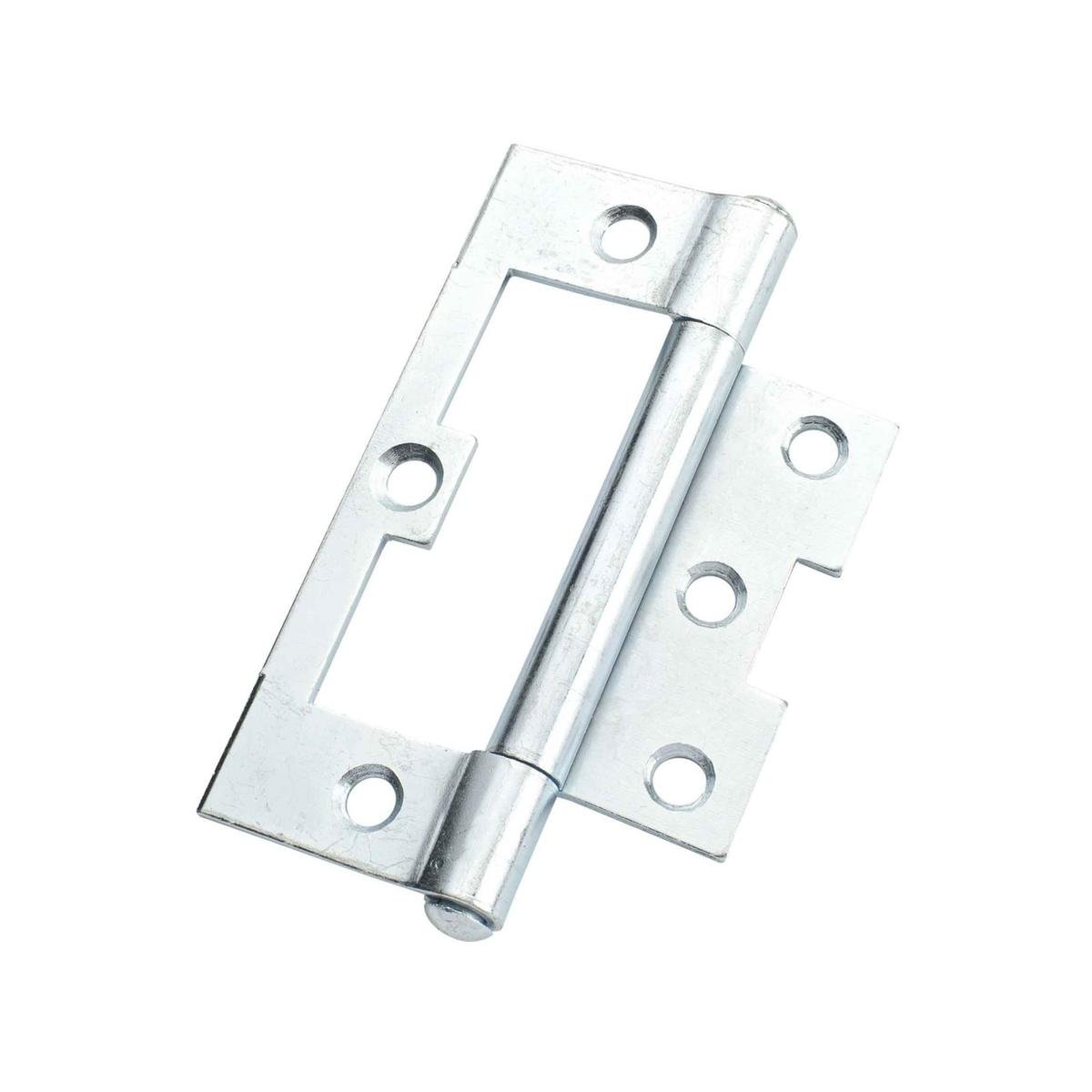 Lane Hinges - 100 x 65 x 2mm - Zinc Plated - Fixed Pin - 2 Pack