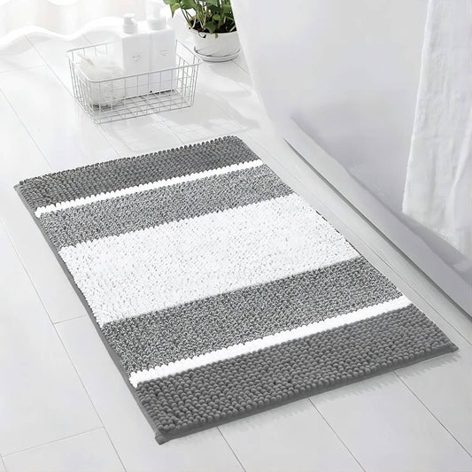 Barelli Chenille Bath Mat 50 x 80cm Grey