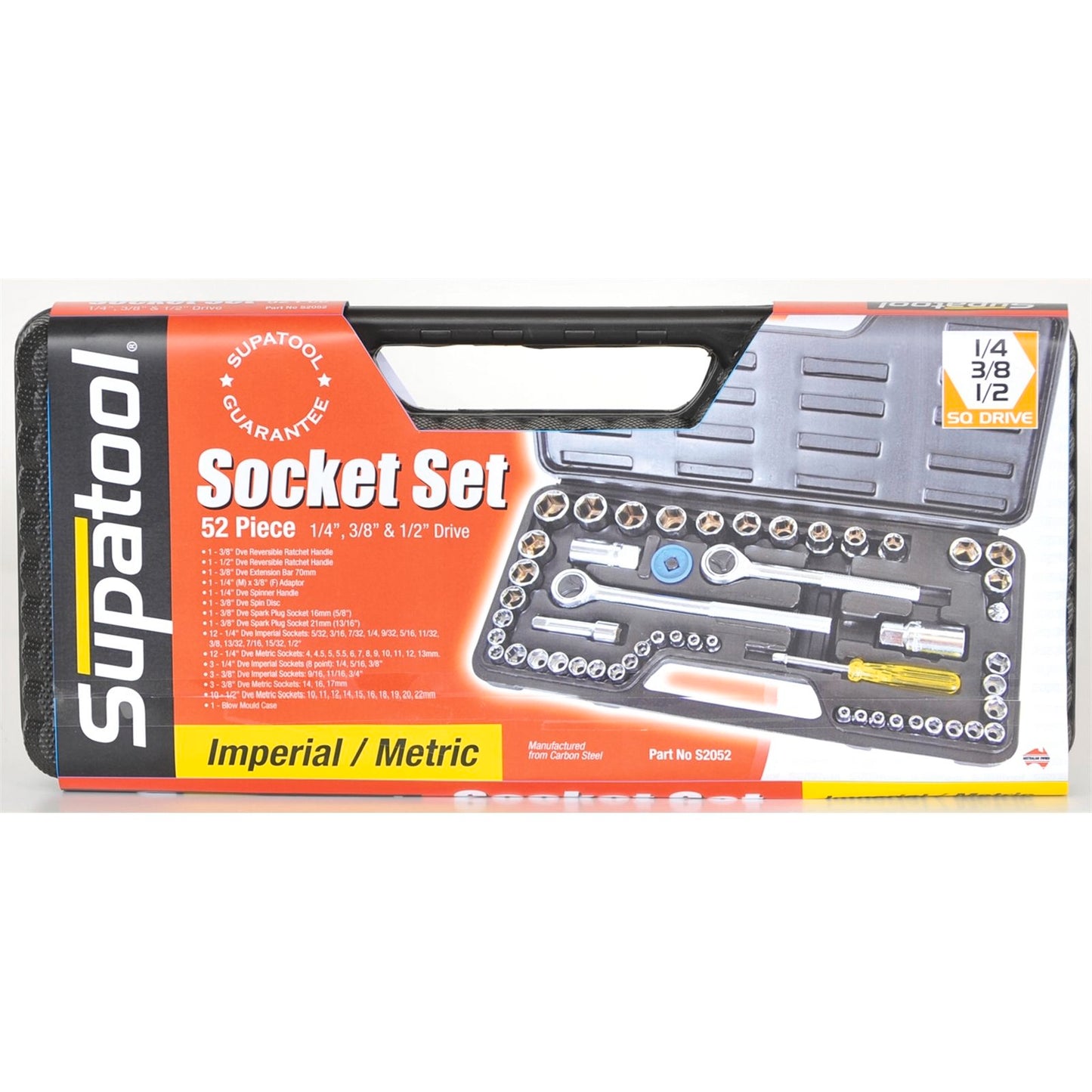 Supatool Socket Set - 52 Piece