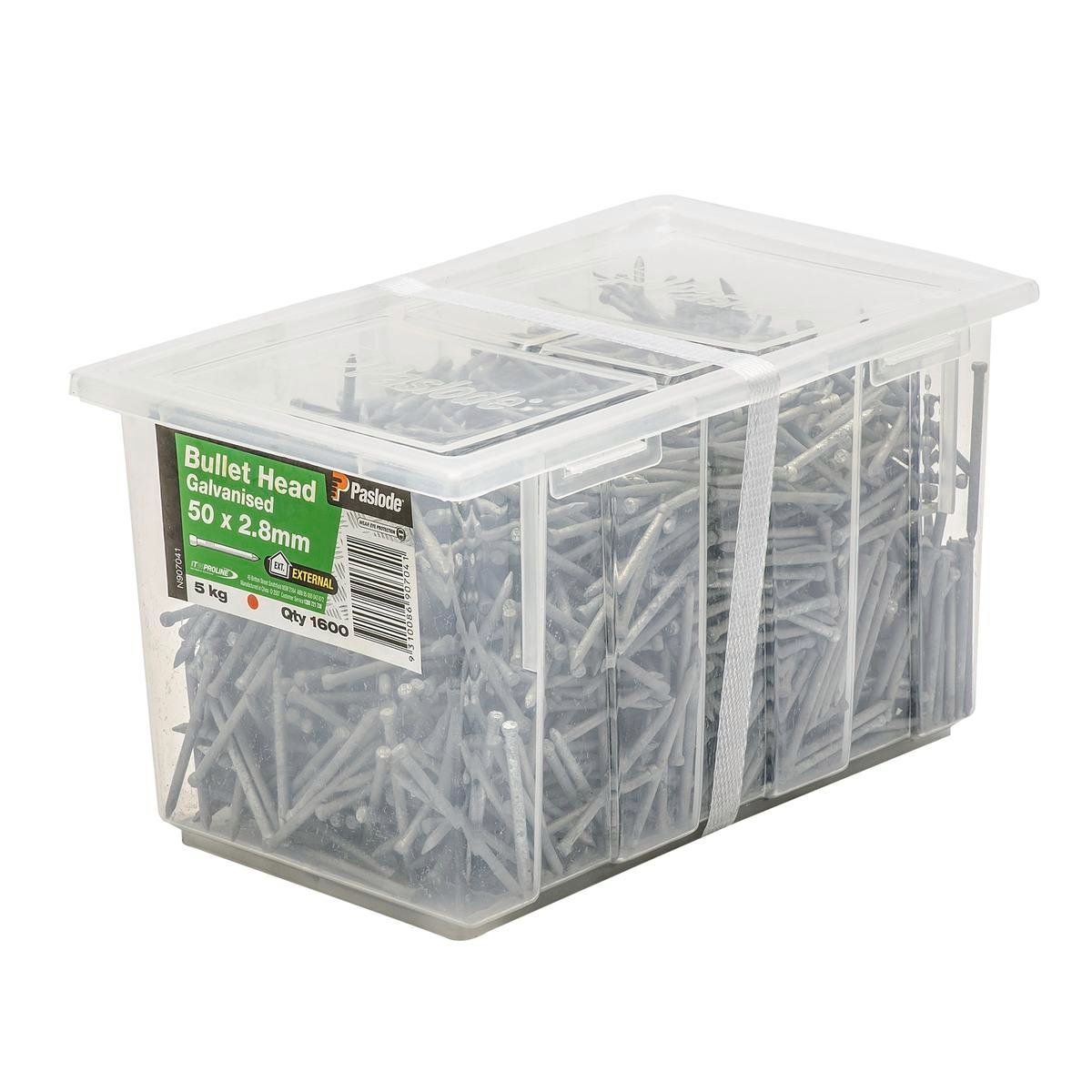Paslode Galvanised Bullet Head Nails 50mm 2.8mm 5kg Pack