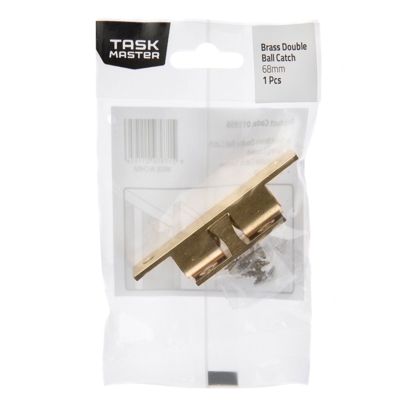 Taskmaster Double Ball Catch - 68mm - Brass