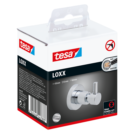 Tesa Loxx Bathrobe Hook - 50 x 68 x 55mm