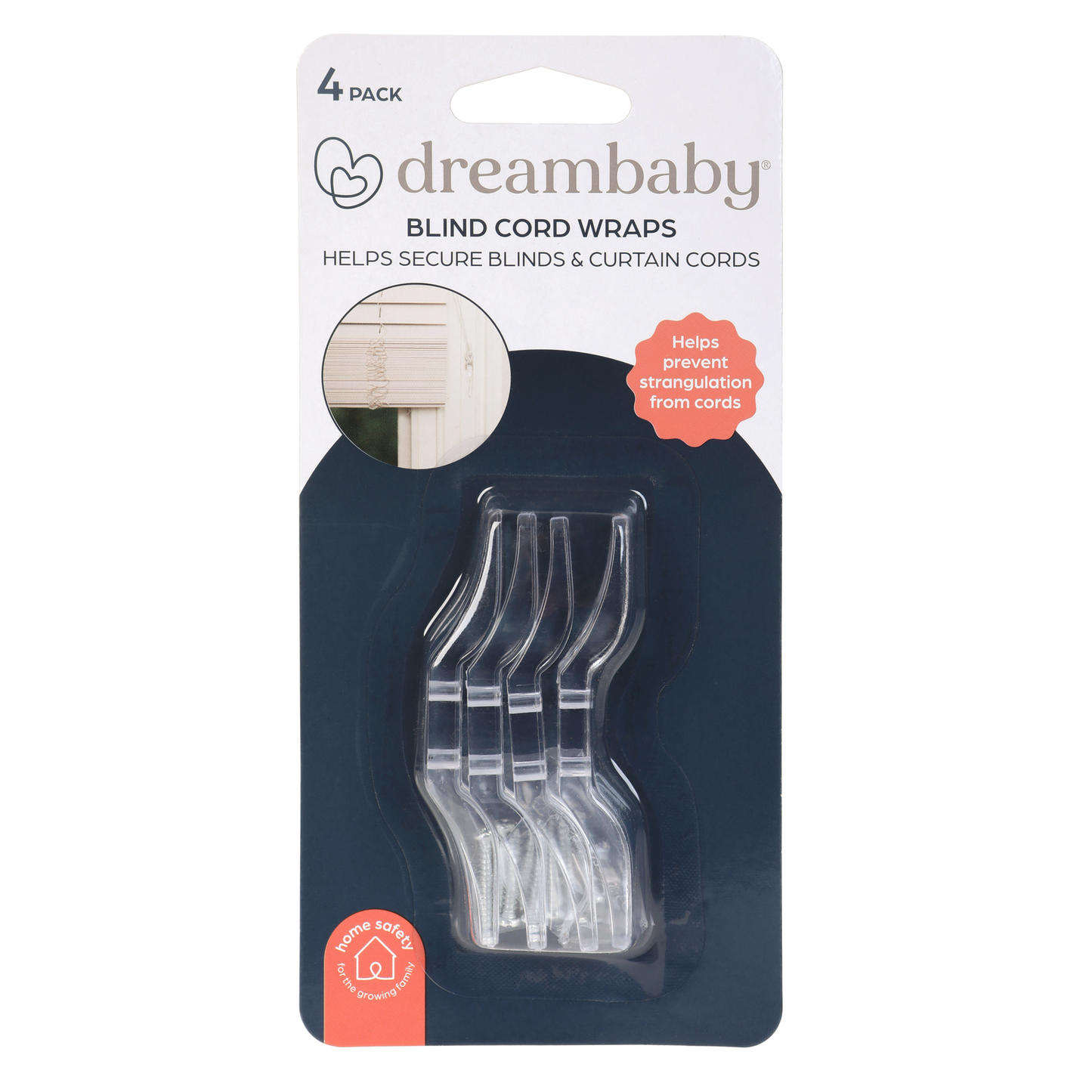 Dreambaby Child Safety Blind Cord Wraps - 4 Pack