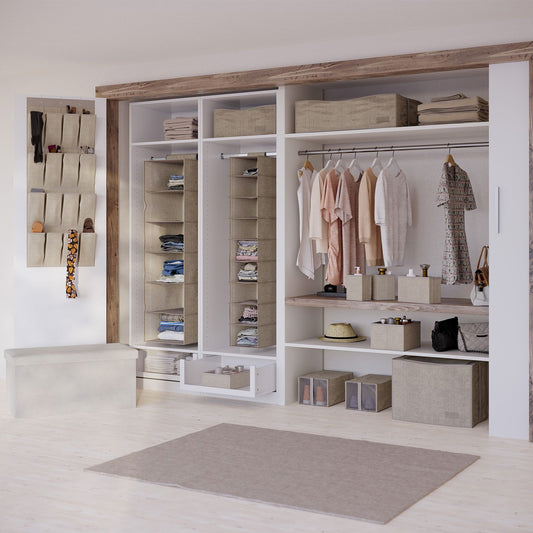 Flexi Storage Wardrobe Ash Tall Storage Case - 500 x 350 x 350mm