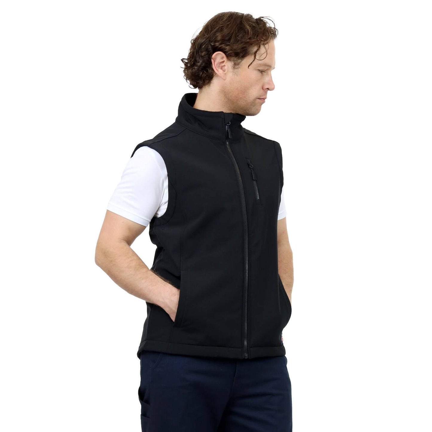 Citeco Black Soft Shell Vest - Medium