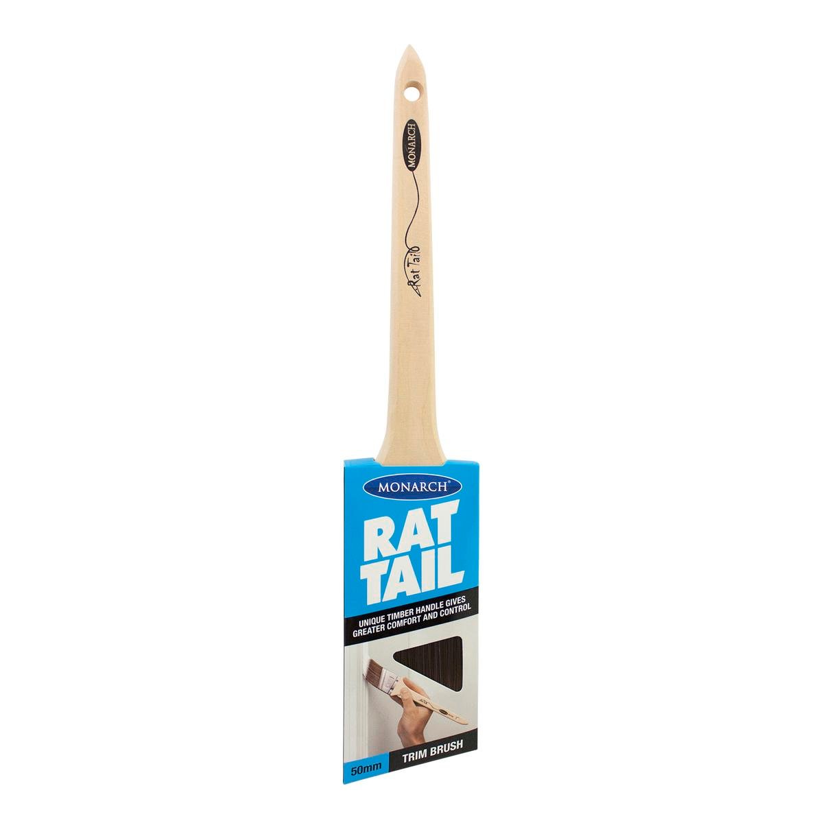 Monarch 50mm Rat Tail Trim Paint Brush - Synthetic - Comfortable Control