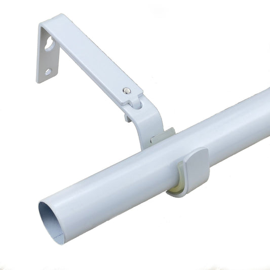 Pillar Universal Curtain Rod Bracket White 25 & 32mm 1 Pair