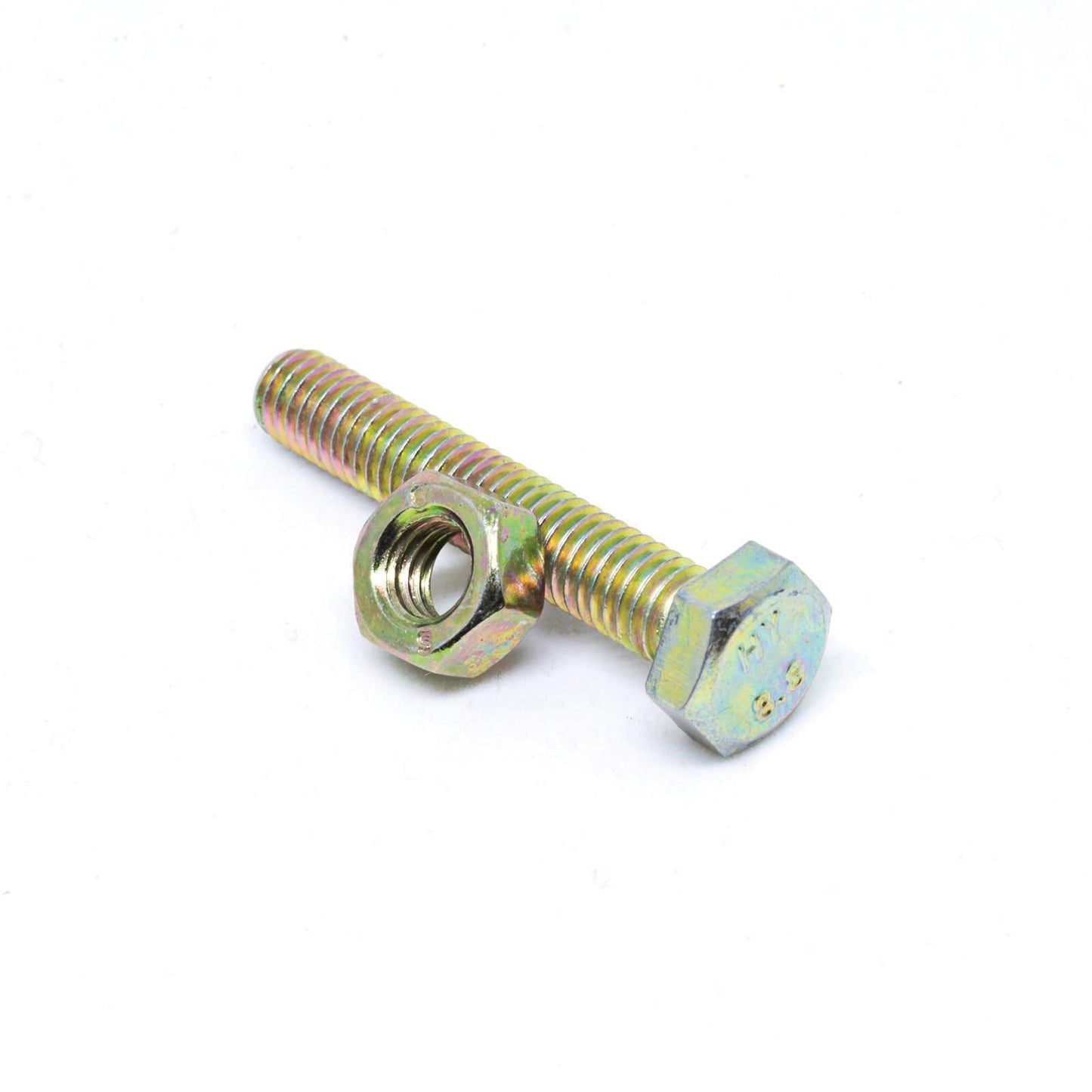 Pinnacle Yellow Zinc Hi Tensile Hex Bolt and Nut - 12 x 40mm - 4 Pack
