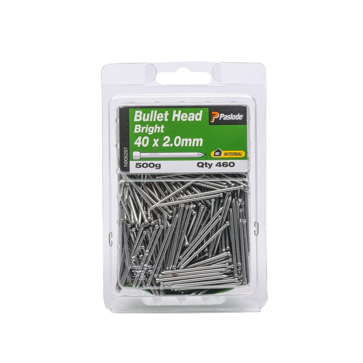 Paslode Bullet Head Nails - 40mm Bright Steel - 500g - Internal Use