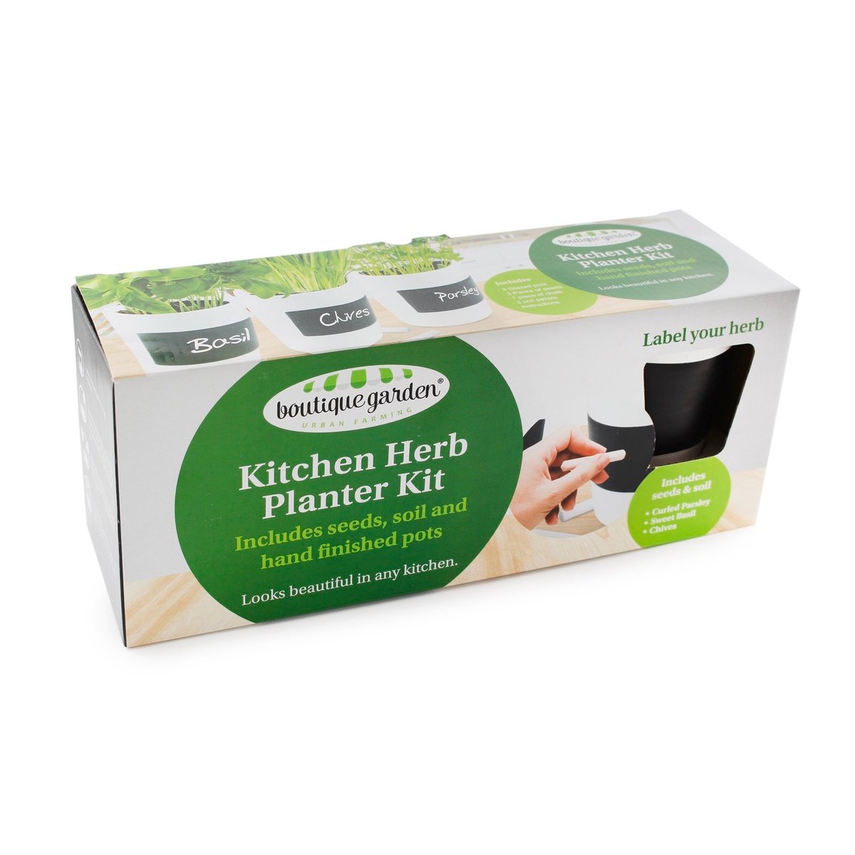 Mr Fothergill Kitchen Herb Planter 3 Pack - Soil Pellets - Easy Grow