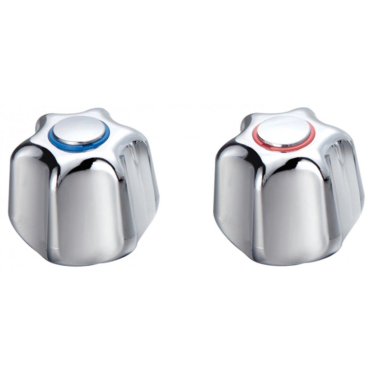 Shaw Mason Chrome PVC Star Style Handles - Pair