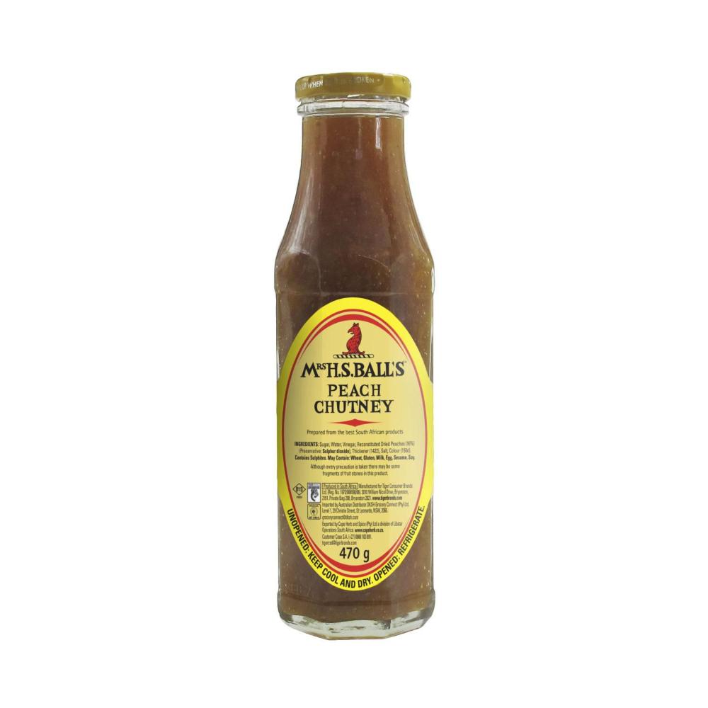 Mrs H S Balls Peach Chutney - 470g