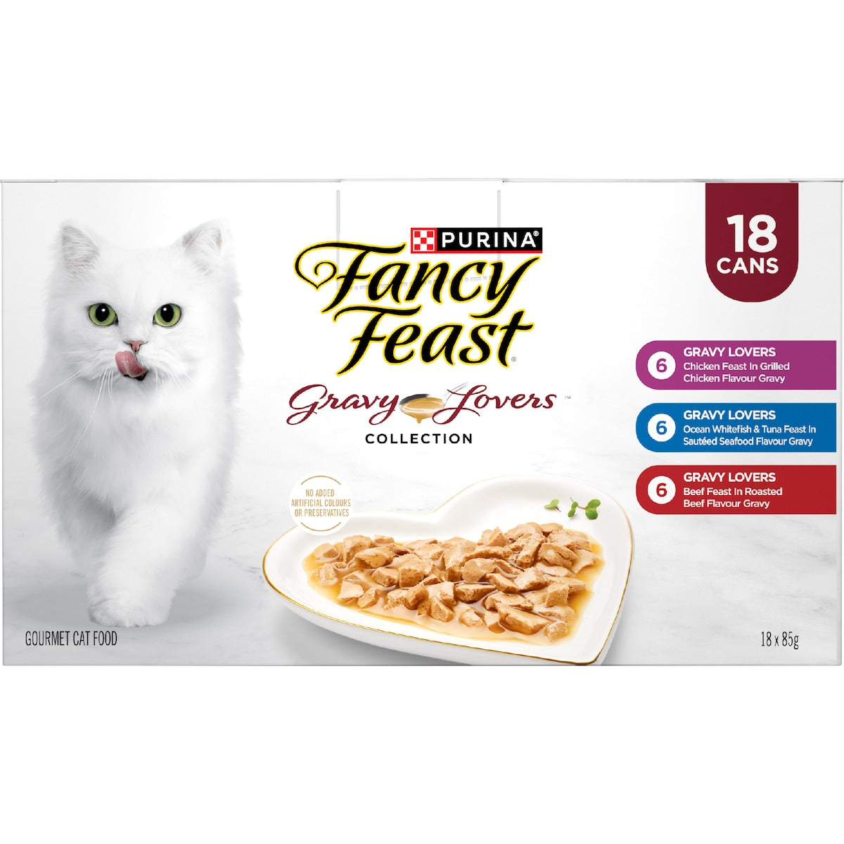 Fancy Feast Gravy Lovers Collection Wet Cat Food 85g X 18 Pack