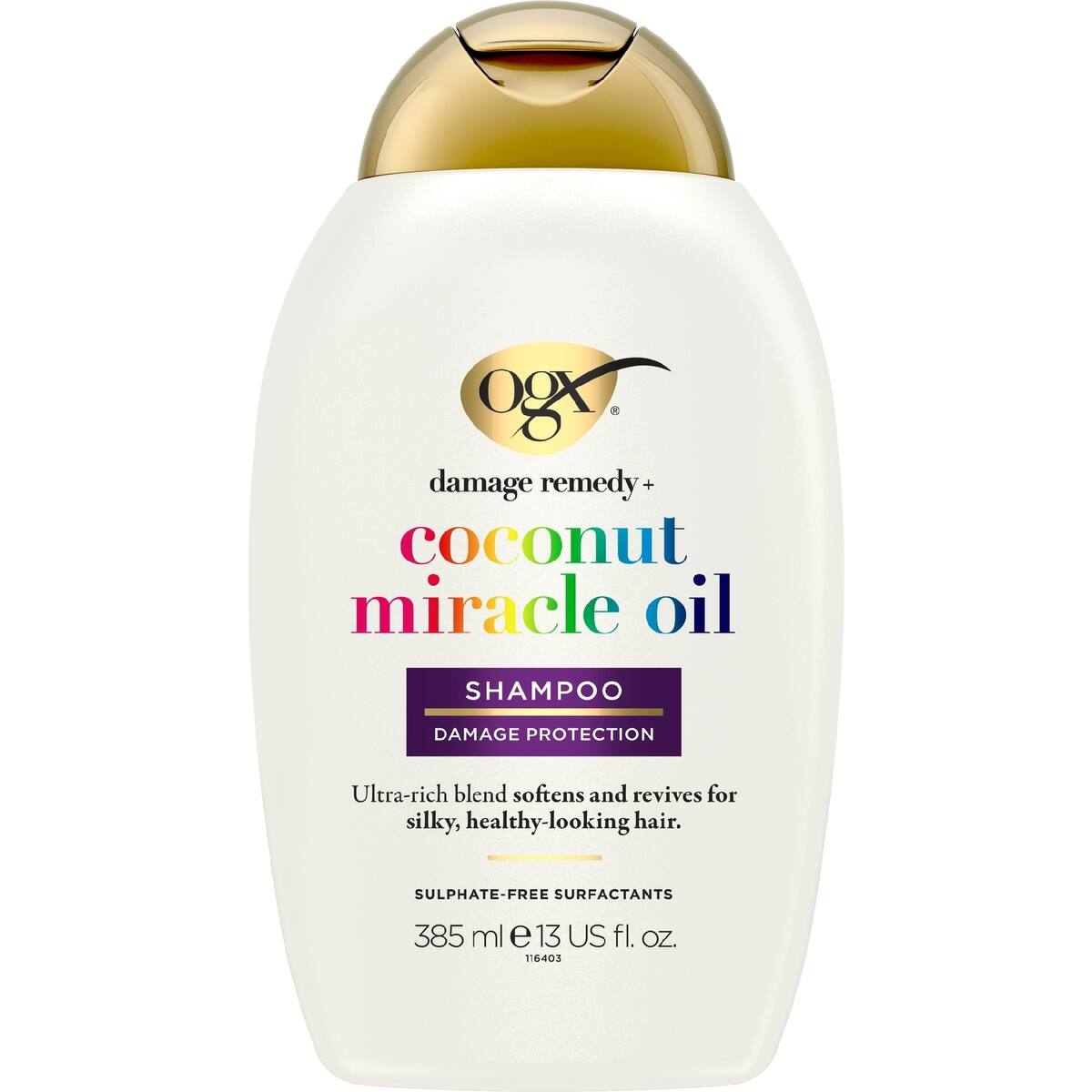 Ogx Extra Strength Coconut Miracle Oil Shampoo - Dry Hair 385ml