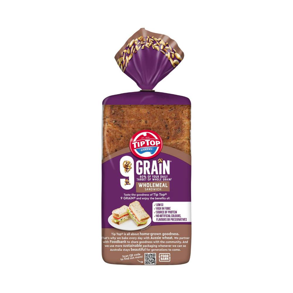 Tip Top 9 Grain Wholemeal Sandwich - 750g