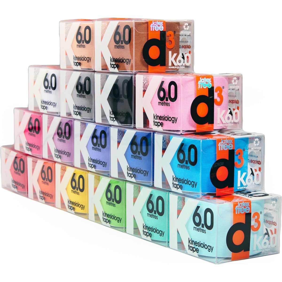 D3 K6.0 Kinesiology Tape 6m Each