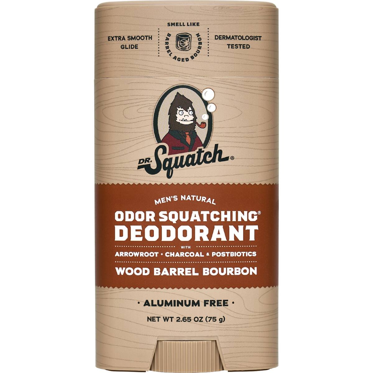 Dr Squatch Men's Natural Deodorant Wood Barrel Bourbon 75g