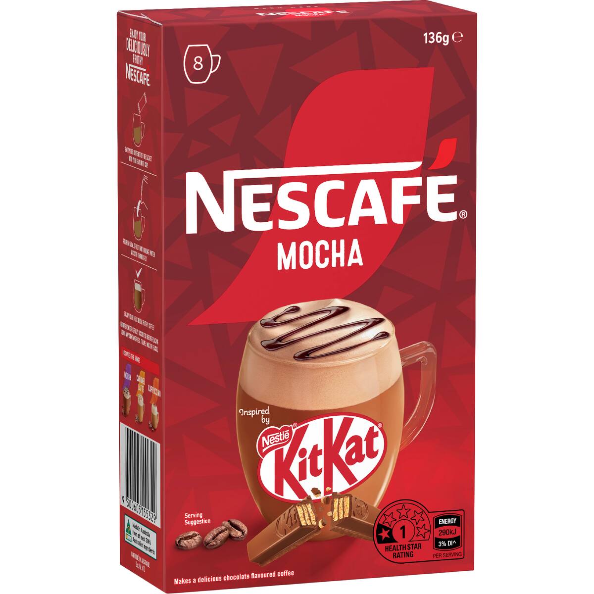 Nescafe Kit Kat Mocha Coffee Sachets 8 Pack