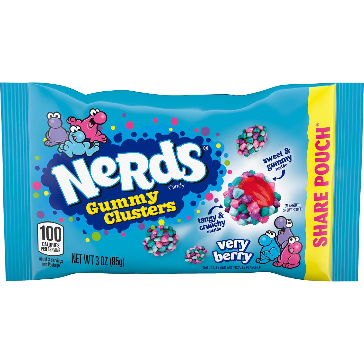 Nerds Gummy Clusters Share Pouch Very Berry 85g