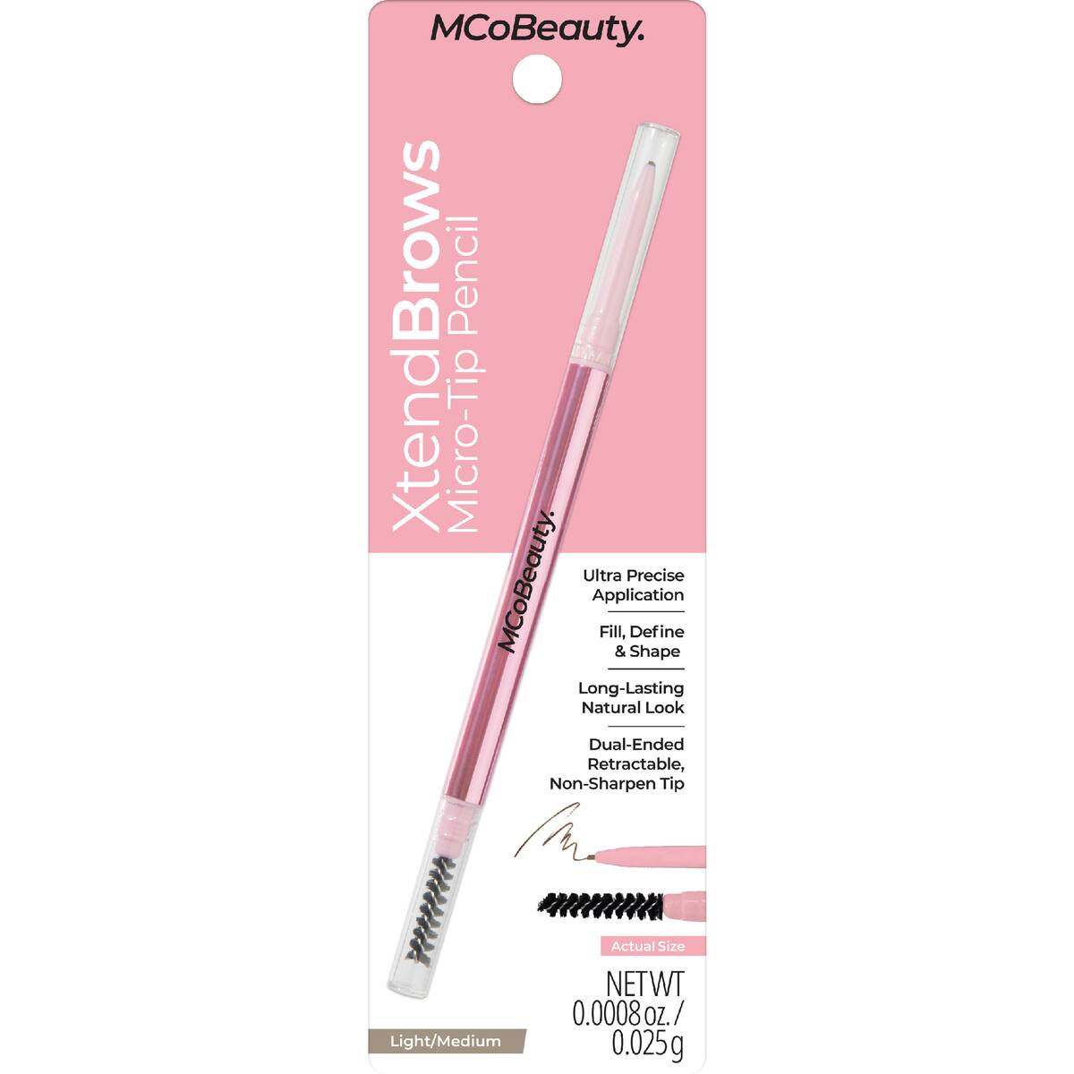 Mcobeauty Xtend Brows Micro Tip Pencil Light/medium Each