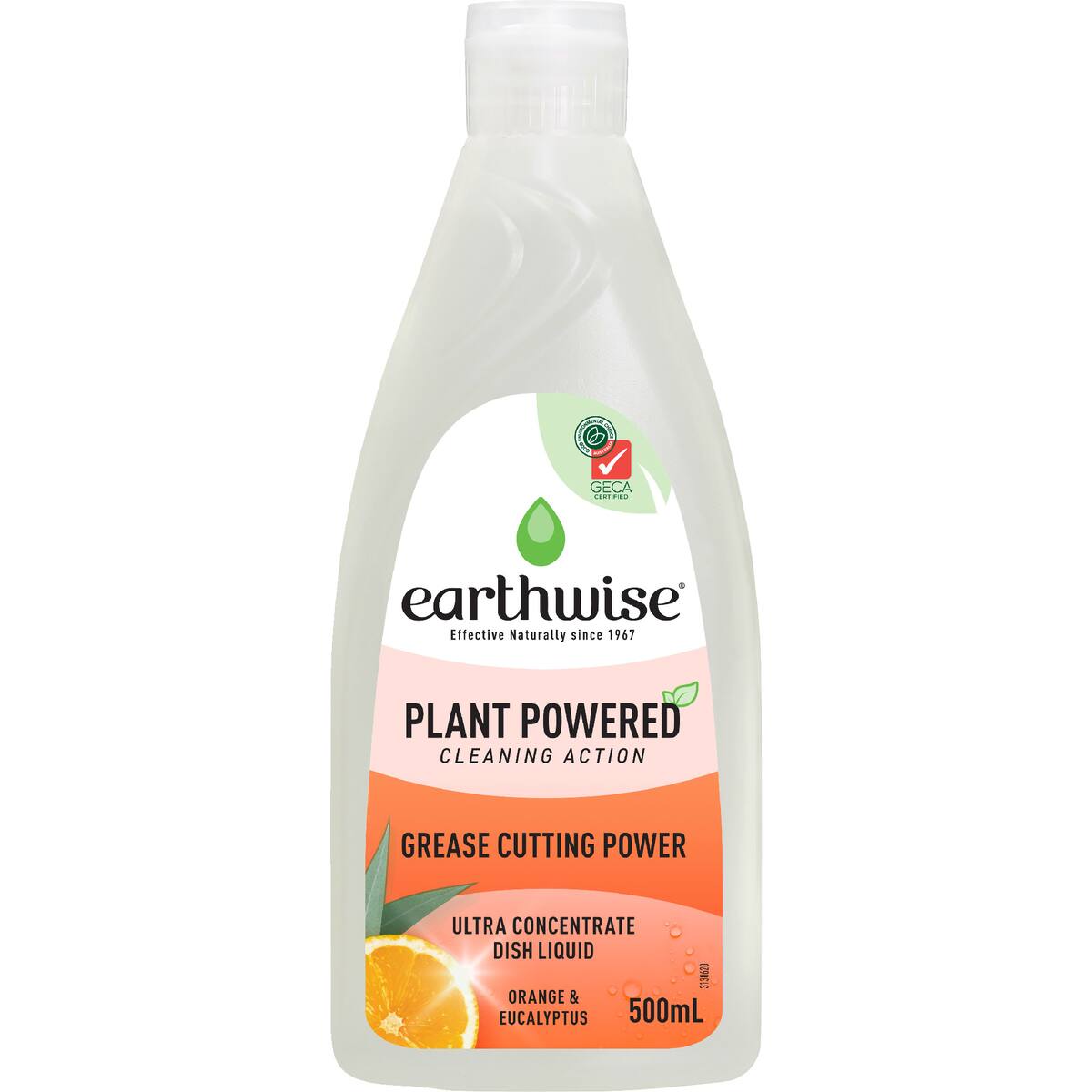 Earthwise Dishwashing Liquid Orange & Eucalyptus 500ml