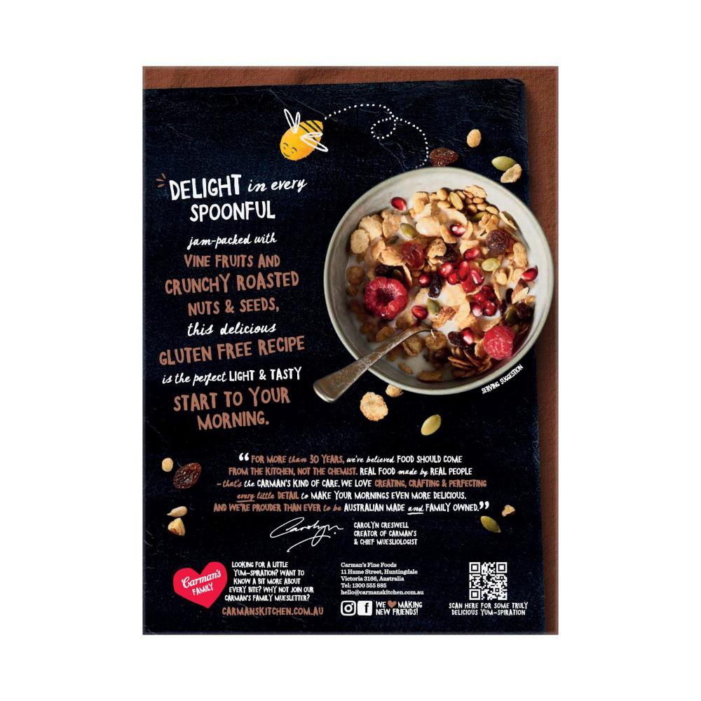 Carman's Deluxe Gluten Free Fruit & Nut Muesli - 400g