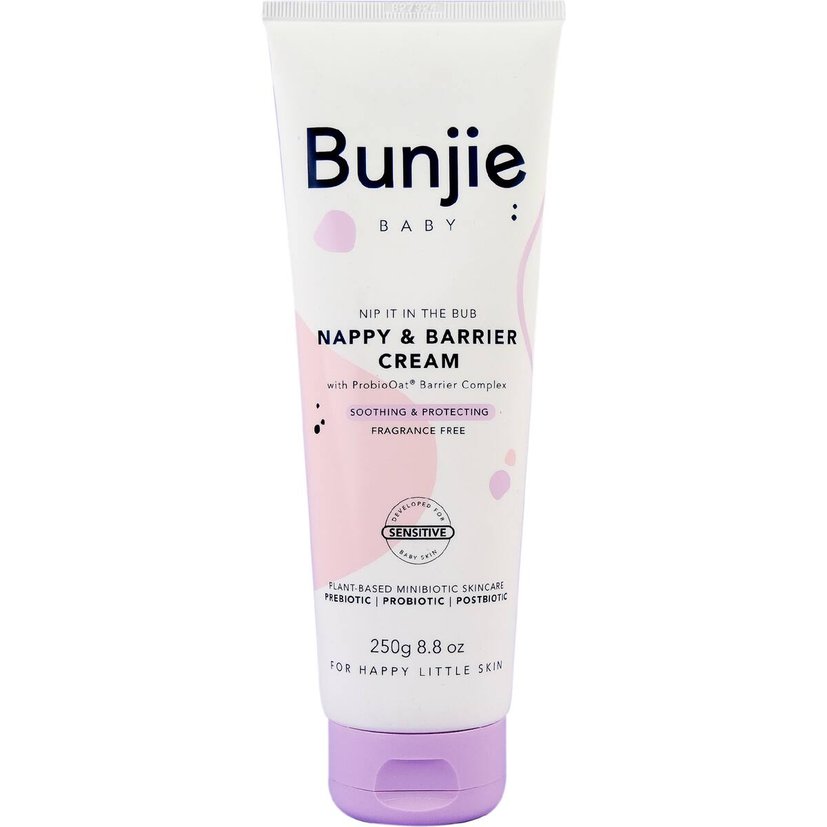 Bunjie Baby Nappy Barrier Cream Sensitive & Fragrance Free 250g